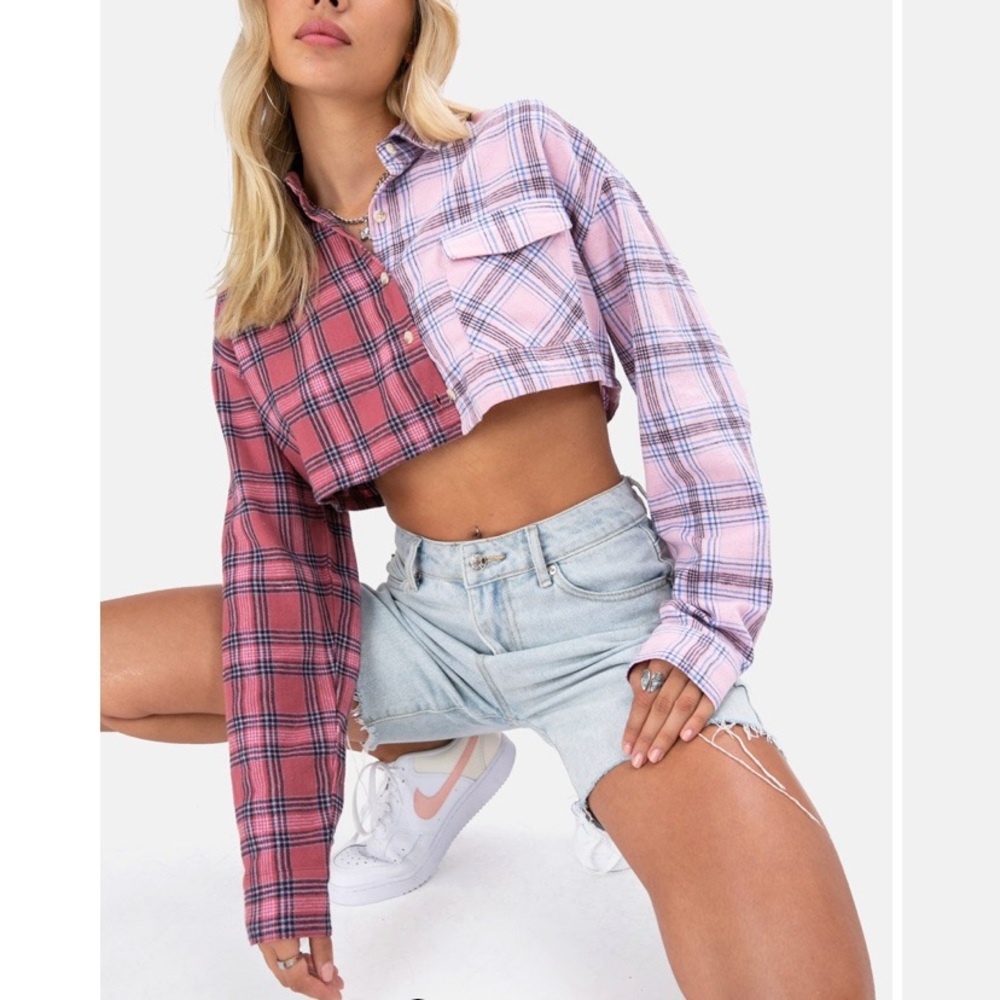 Adika cropped flannel